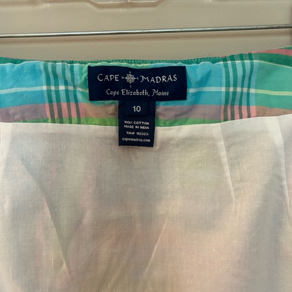 Cape Madras skirt. Multi colored, size 10. - Picture 2 of 2